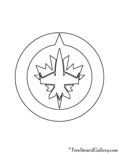 Nhl Winnipeg Jets Logo Stencil Free Stencil Gallery