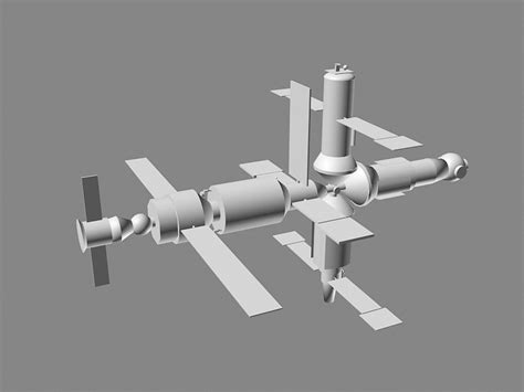 The Mir Space Station 3d Model 3ds Max Files Free Download Cadnav