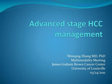 Ppt Advanced Stage Hcc Management Powerpoint Presentation Free