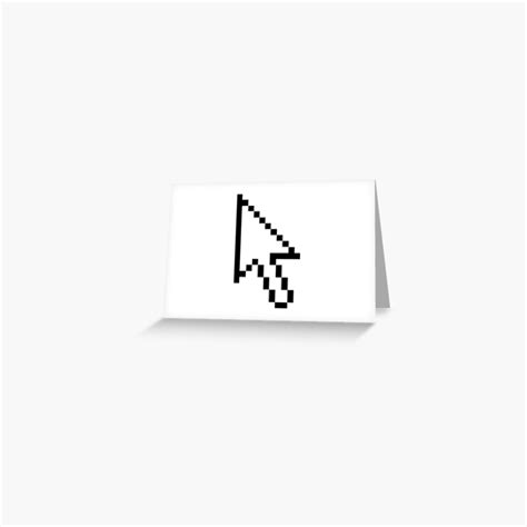 Cursor Windows 95 Icon Greeting Card By Dumontbast Redbubble