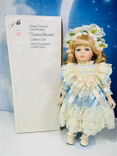 marie osmond porcelain doll michelle musical collector doll 17” limited edition ebay in 2022