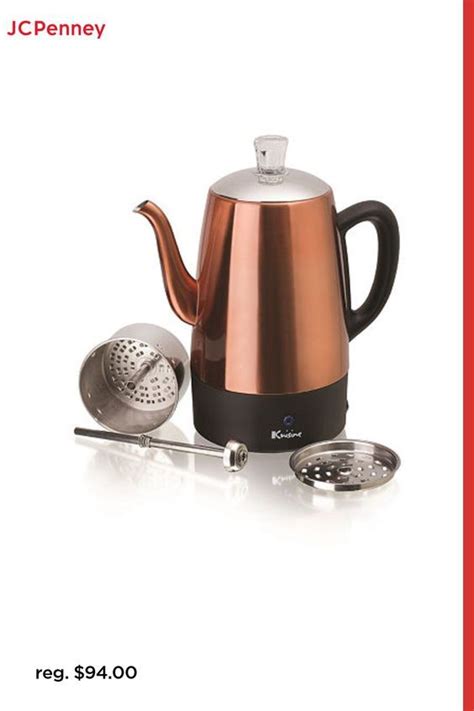 The Euro Cuisine 8 Cup Model Of Classic Stainless Steel Percolator With