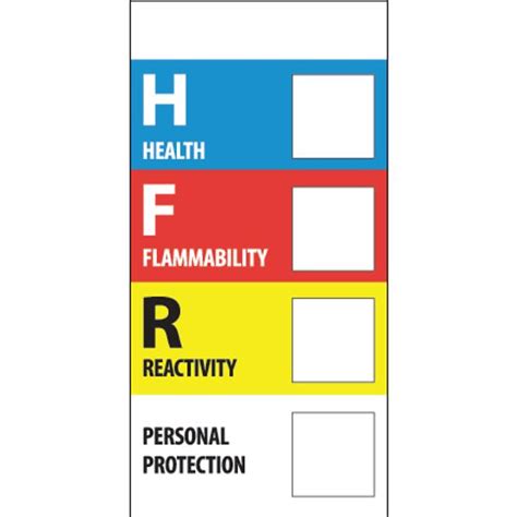 Health Flammability Reactivity Label X Roll Correct Products