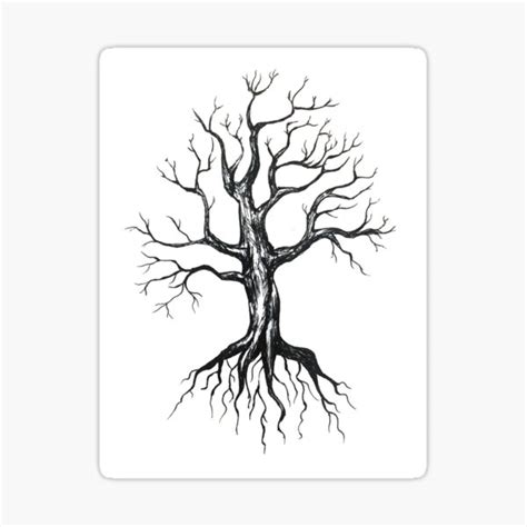 Uprooted Tree Sticker For Sale By Christine Huang Redbubble