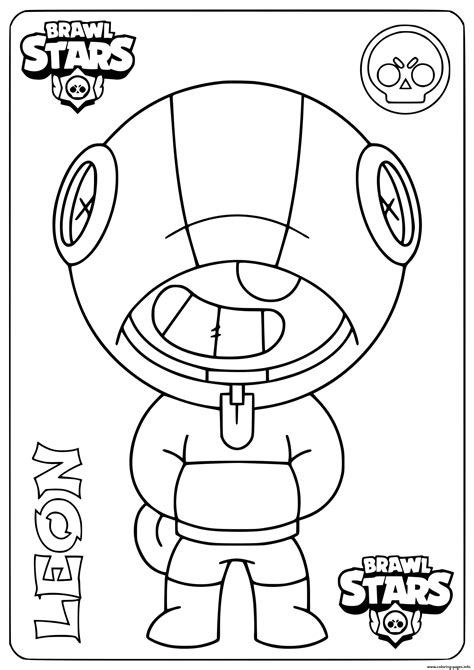 Brawl stars characters are the most diverse and have their own unique abilities. Brawl Stars Leon Coloring Pages Printable