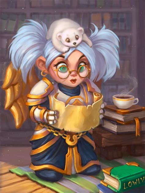 gnome priest by lowly owly warcraft art female gnome dnd fantasy race design