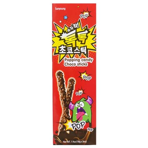 Sunyoung Popping Candy Chocolate Stick 54g