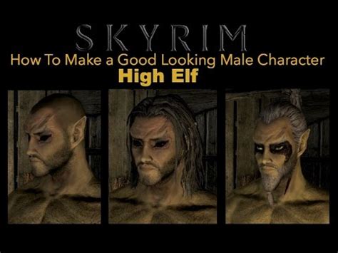 Skyrim Special Edition How To Make A Good Looking Character High Elf