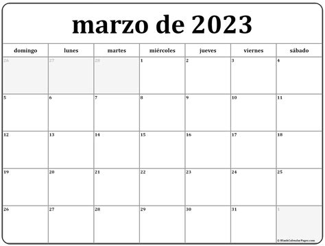 Marzo De 2023 Calendario Gratis Calendario Marzo