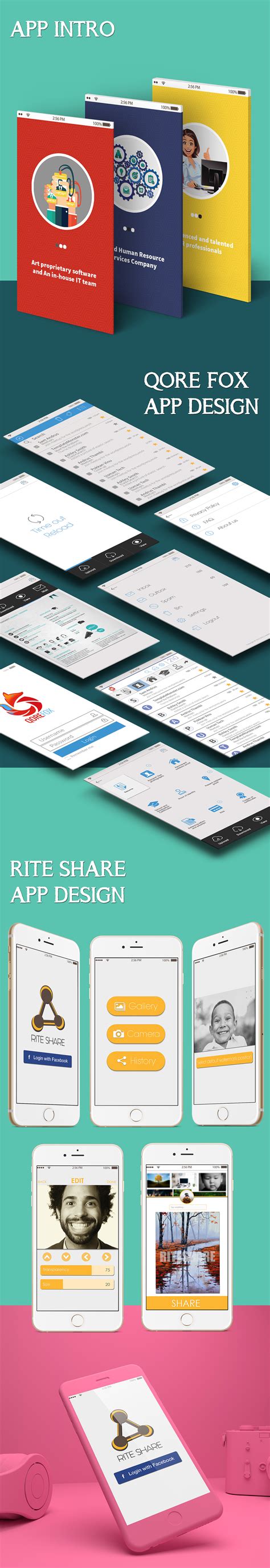 Ui Design App Intro On Behance