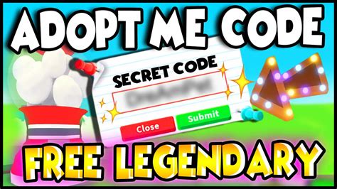 This Secret Code Gets You Free Legendary Eggs In Adopt Me 100