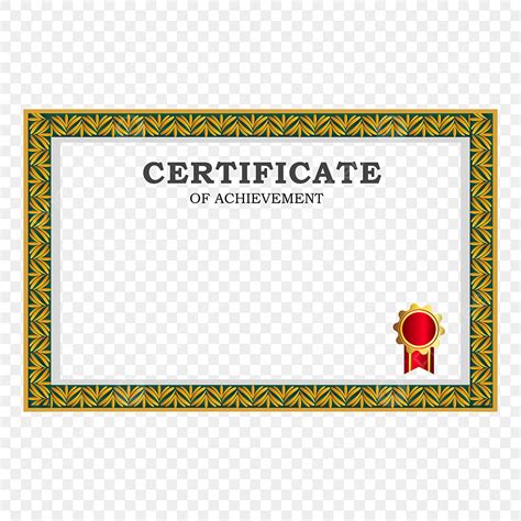 Frame Certificate Border Vector Png Images Graduation Certificate