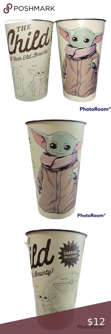 Set Of 2 Baby Yoda Star Wars Cups The Child 50 Yr Old Bounty Plastic