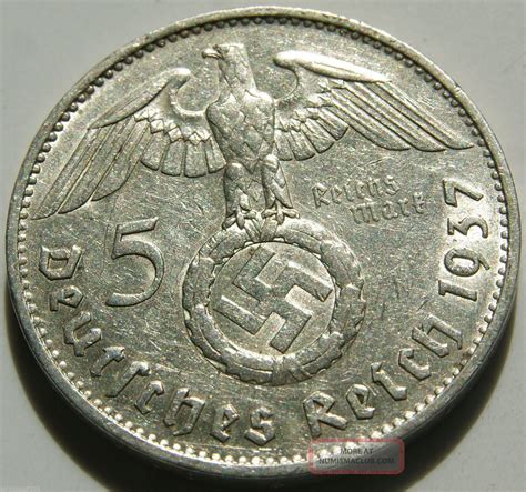 Check spelling or type a new query. German Silver Coin 5 Rm 1937 F Nazi Coin. 900 Silver