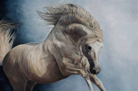 Fine Art Giclée Print Ponent Rising Equine Art Horse Art Horse