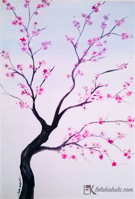 Belly Paint Sakura Un Precioso Árbol En Flor Painting Árboles En