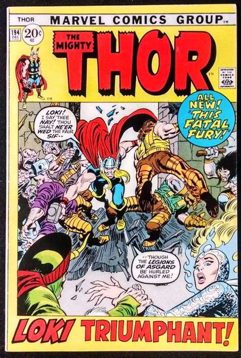 Thor 194 Fn Vs Loki Picture Frame Cover Stan Lee Jack Kirby