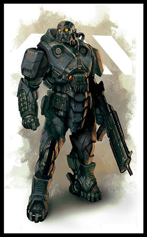 Sci Fi Futuristic Concept Armor And Mecha Designs Part 2 Armure