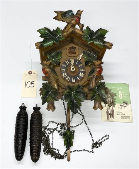 Schatz 8 Day Cuckoo Clock Teel Auctions