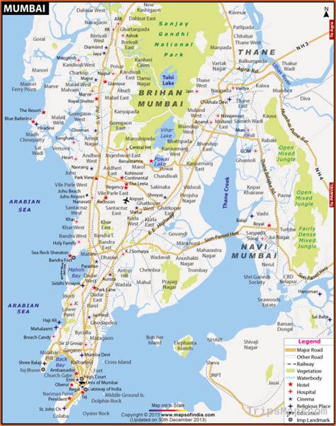 Map Of Mumbai India Where Is Mumbai India Mumbai India Map English
