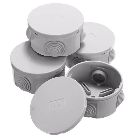 80x40mm Abs Ip44 Waterproof Round Shape Electric Junction Box Electric Project Enclosure Case