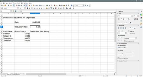 Open Office Calc Basic Spreadsheet Tutorial