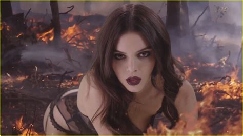 Kendall Jenner Goes Up In Flames For Love Advent Christmas Video