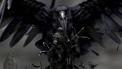 Crow Giant Fantasy Wallpapers Dark Desktop