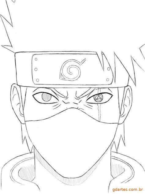 Kakashi Desenho Kakashi Desenho Desenhos Para Colorir Naruto Arte