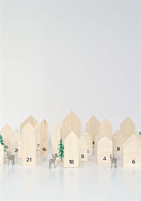 Make This Mini House Wooden Advent Calendar Diy Home Decor Your