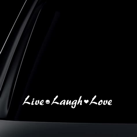 Live Laugh Love Car Decal Sticker