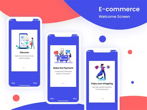 E Commerce Welcome Screen Uplabs