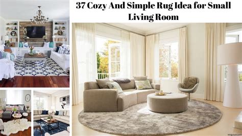 37 Cozy And Simple Rug Idea For Small Living Room