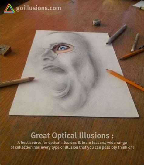Great Optical Illusions Funny Photos And Images Brain Teasers Puzzles 3d Scary Face Optical
