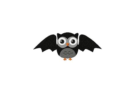 Owl Bat Machine Embroidery Design For Gold Members Daily Embroidery