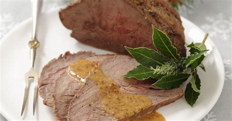 roast beef with mustard sauce recipe eat smarter usa