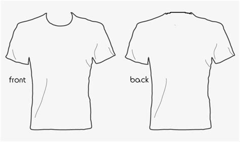 Blank Shirt Template Front And Back