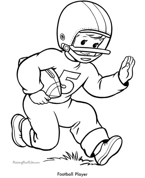 Football Coloring Pages And Sheets For Kids
