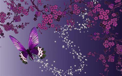 Butterfly Sparkle Trail Hd Desktop Wallpaper Widescreen Alta