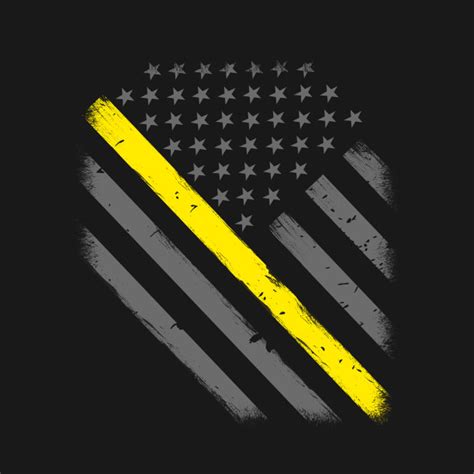 Thin Gold Line American Flag 911 Dispatcher T T Shirt Teepublic
