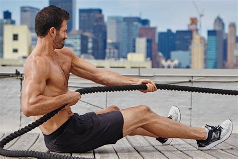 hook up your own rowing machine esque workout with the seated heavy rope pull all you ll need