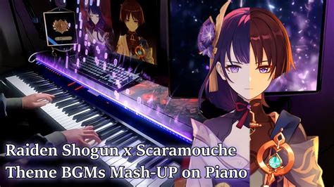 raiden shogun x scaramouche theme mash up genshin impact epic piano arrangement genshin impact