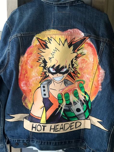 Check spelling or type a new query. my hero academia Custom Bakugou Jacket | Painted clothes ...