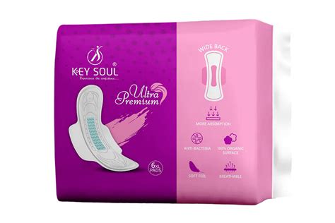 Key Soul Ultra Premium Sanitary Napkin 6 Xl Pads Rcm