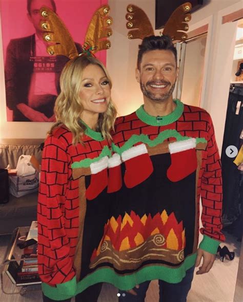 Kelly Ripa And Ryan Seacrest From Celebrities Celebrate The Holidays 2018