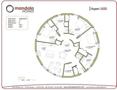 Aspen Series Floor Plans Mandala Homes Prefab Round