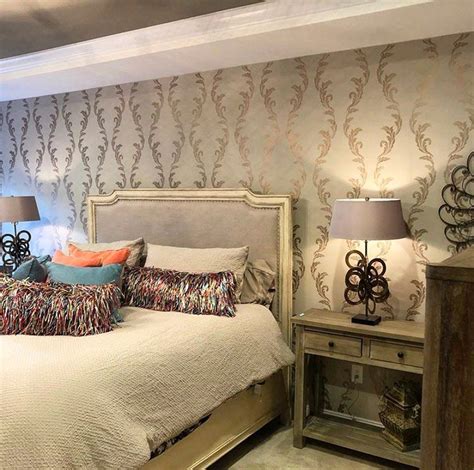 Add Color And Style To Your Master Bedroom With Wallpaper Accent Wall