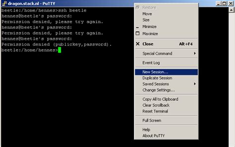 Ssh Putty How To Enter Both Username And Password Super User