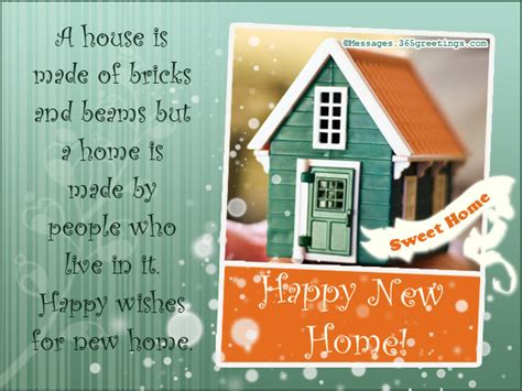 New Home Messages And Wishes