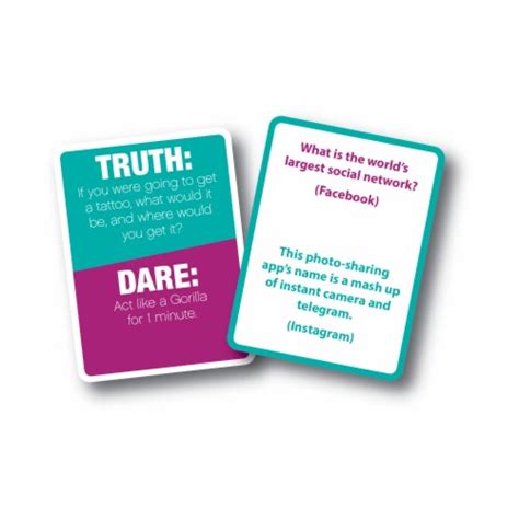 University Games Truth Or Dare Card Game 1 Ct Dillons Food Stores